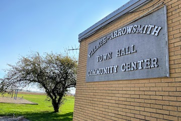 sign on community center 